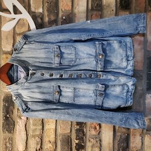 Gap Lightweight Distressed Denim Jacket